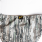 closeup of "Get Bit!" label on camo bikini