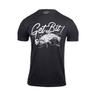 Black tee with "GET BIT!" logo