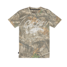 Camouflage t-shirt with 'Get Bit!' text on a white background