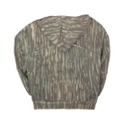 Rear view of camo hoodie