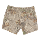 rear view of camo swim trunks
