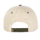 rear view of Natural/Olive hat 