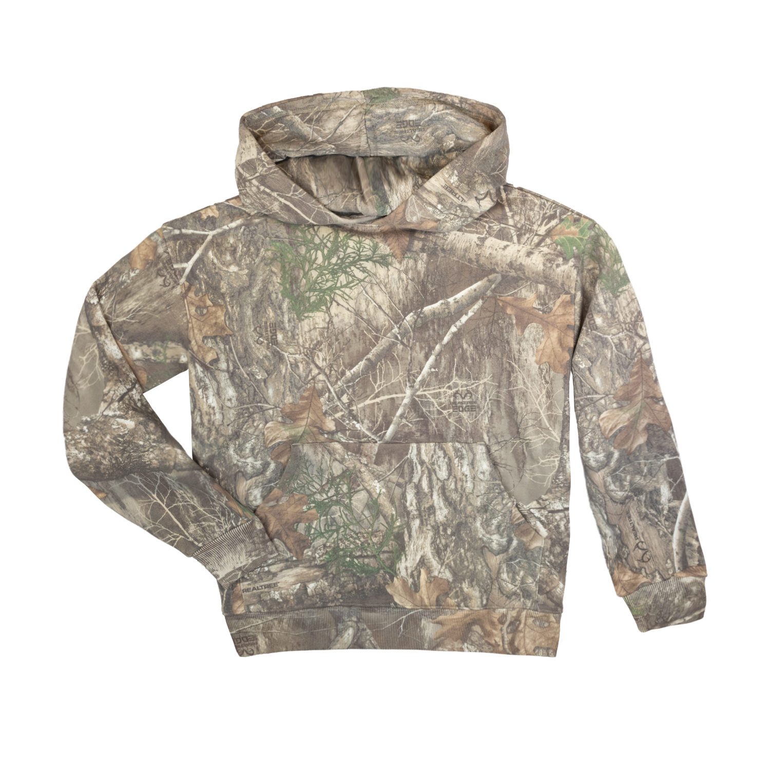 Camouflage hoodie on a white background
